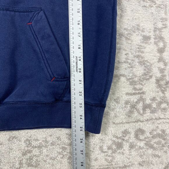 Vintage Nike Hoodie Mens Logo Print Embroidered Y2K Blue Pullover Size Large - Picture 4 of 6